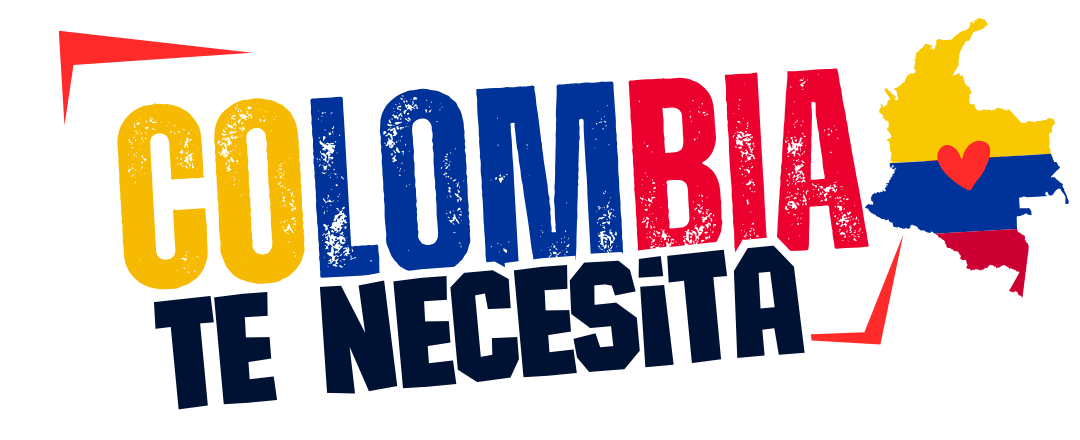 Colombia te necesita — mapa de Colombia